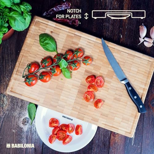 XXL Bamboo Cutting Board, End Grain Butcher Block