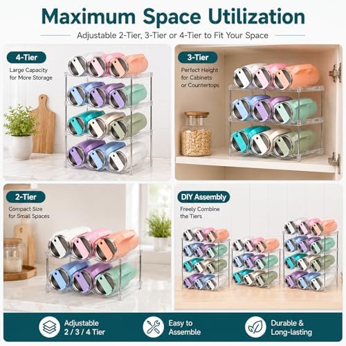 Stackable Water Bottle Organizer