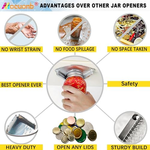 Moeuonb Under Cabinet Jar Opener