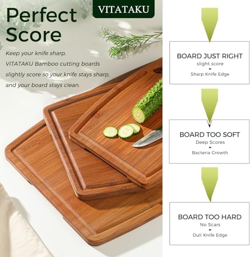 Extra Large Bamboo Cutting Board, Wood Cutting Boards