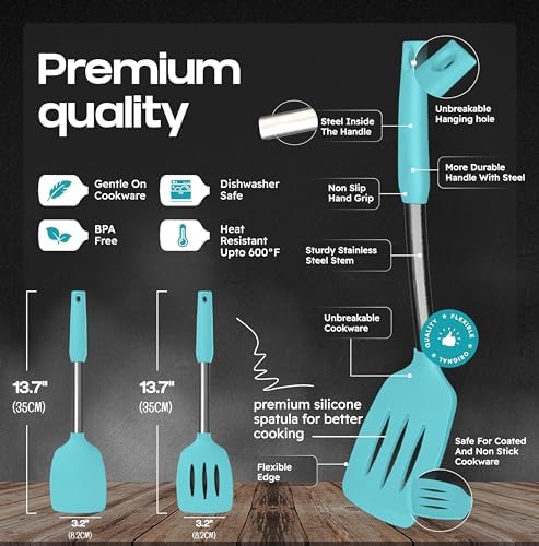 BakeRoyal Silicone Spatula Set