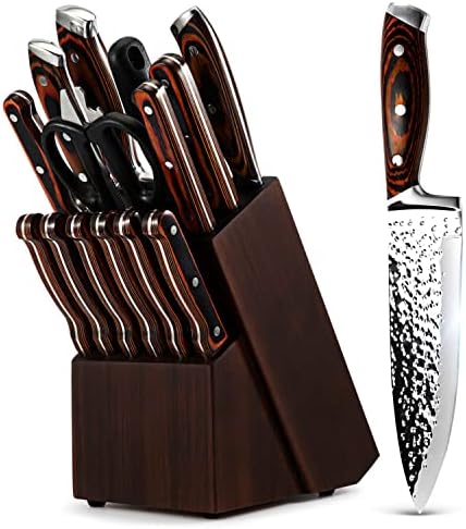 15 Pieces Kitchen Knife Set