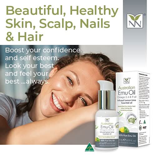 Australian Emu Oil - Lemon Lime Infused Skin & Hair Care 60ML