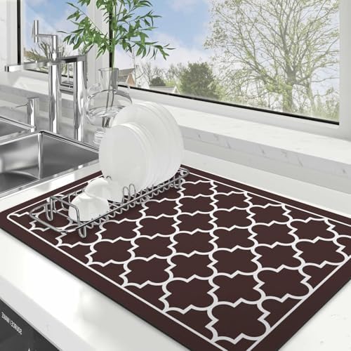Dish Drying Mat Absorbent Dish Drying Mats