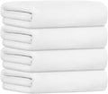 JML Microfiber Towels, Bath Towel Set - Extra Large, Soft, Absorbent, Fast Drying for Adult, Hair, Swimming, Fitness, Sport, Yoga, 4 Pack, 27" x 55", White