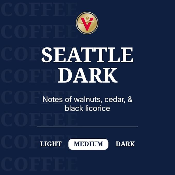 Victor Allen's Coffee Seattle Dark, Dark Roast, 42 Count, Single Serve Coffee Pods for Keurig K-Cup Brewers