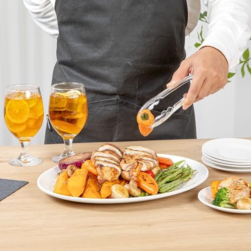 Restaurantware Tongs 10 Pack Of 7 1/2” Heavy-Duty Plastic Kitchen Tongs