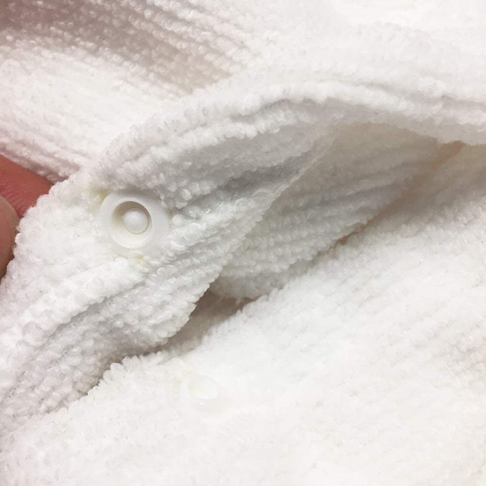 White Pet Bath Robe with Hood and Fun Lettering for Dogs - Image 7