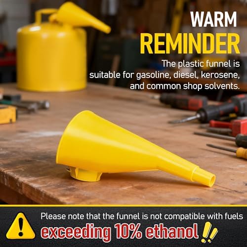 Plastic Gas Can Funnel Compatible