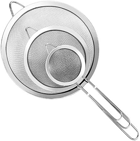 3Pcs Super Wire Extra Fine Mesh Strainer
