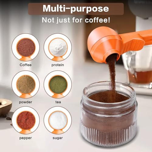 2-in-1 Coffee Scoop with Funnel, 2 Tbsp Measuring Spoon