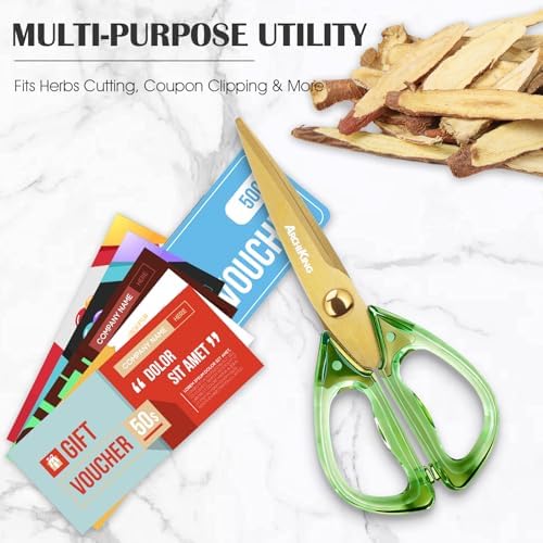 8.0inch Kitchen Shears, Sharp Stainless Steel Meat & Poultry Scissors,