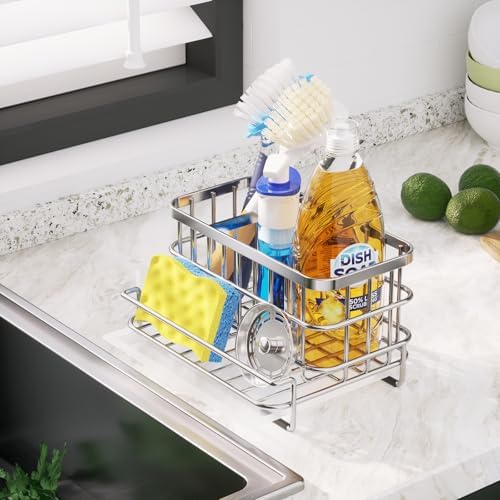 HapiRm Kitchen Sink Organizer, SUS304 Stainless Steel Rustproof Multifunctional