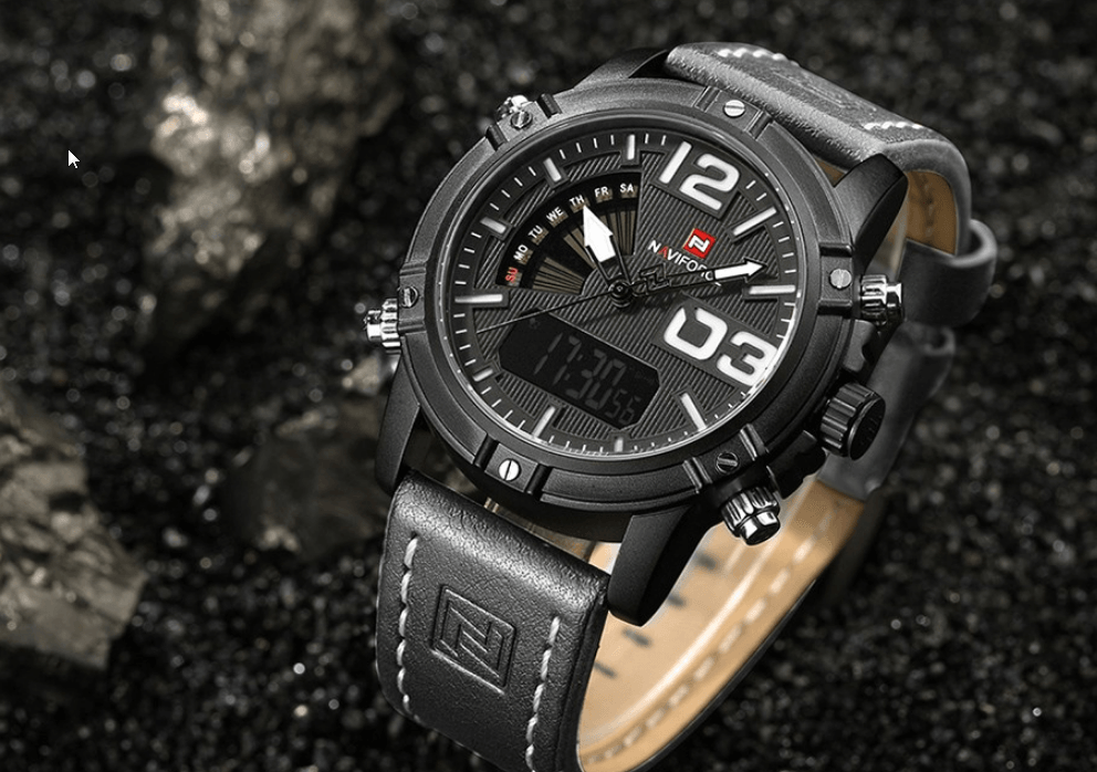 Multifunction Digital Analog Sports Watch with Alarm & Stopwatch