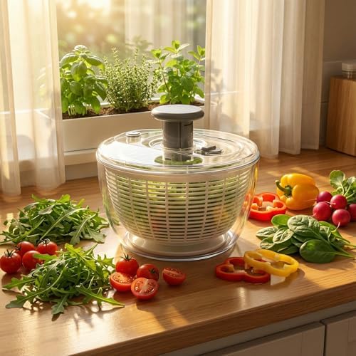 Le'raze Glass Salad Spinner