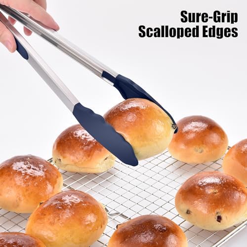 Doosu Kitchen Tongs with Silicone Tips