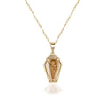 Halloween Ghost Festival Dark Gothic Rose Coffin Necklace
