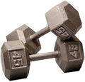 Body-Solid Cast Iron Hexagon Dumbbell, Hand Weights For Men and Women, Weight Dumbbells for Strength Training, Body Building Home Gym Training Gear