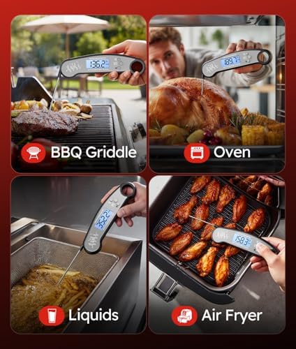 Instant Read Digital Meat Thermometer, Food Thermometer