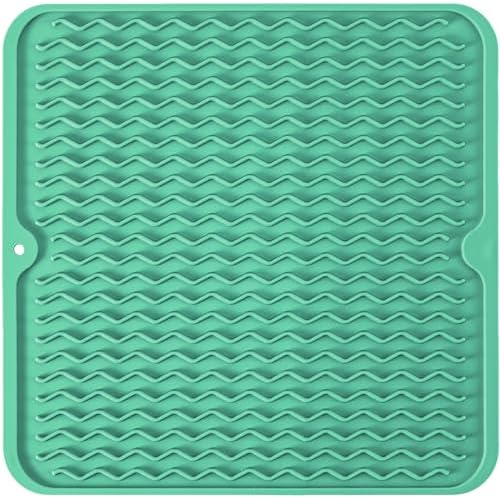 Silicone Dish Drying Mat, Non-Slip Easy Clean Sink Mat