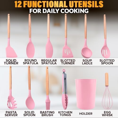 Kitchen Utensils Set with Holder