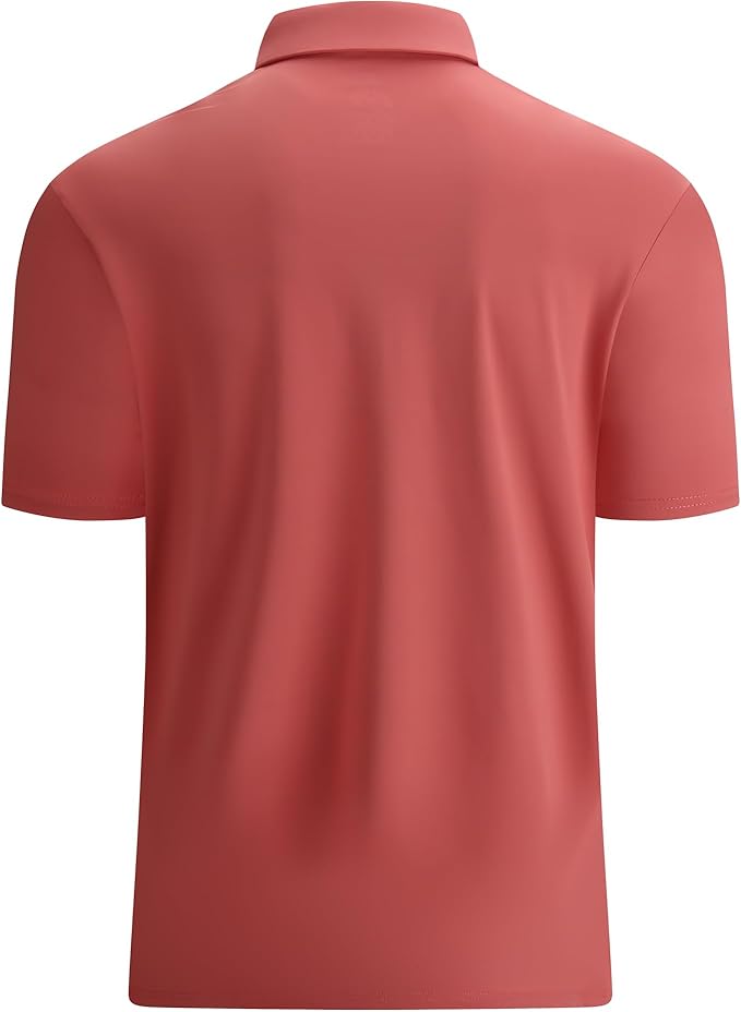 Men's Moisture-Wicking Golf Polo Shirt - Quick-Dry Performance Fit