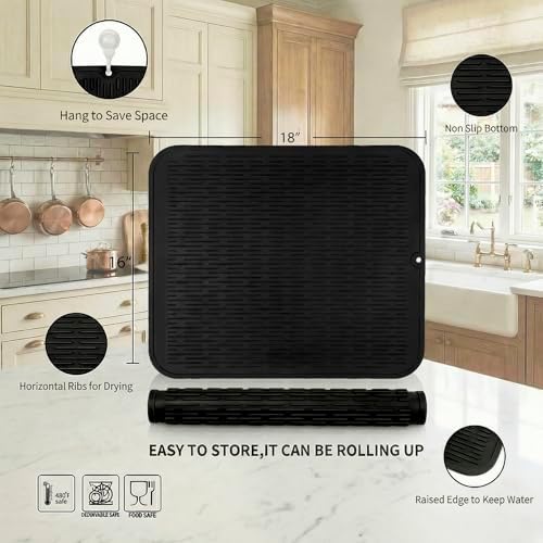 MicoYang Silicone Dish Drying Mat