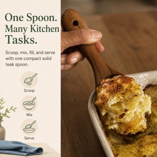 FAAY 9” Rice Paddle, Serving Spoon, Versatile Cooking Spoon – Handcraft from