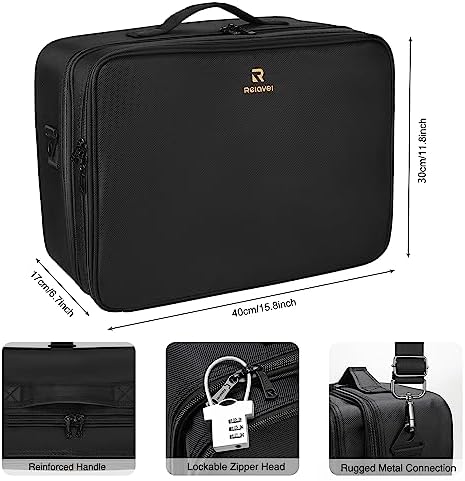 Relavel Makeup Case Extra Large Makeup Bag