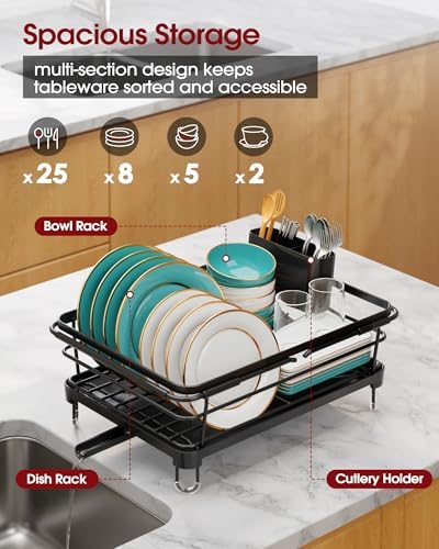 Sakugi Dish Drying Rack in Sink