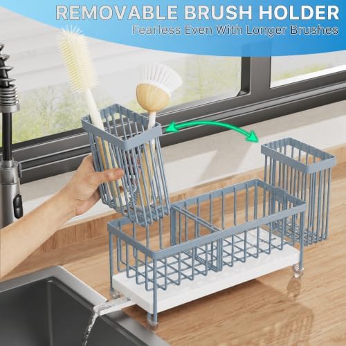 Cisily Sponge Holder for Kitchen Sink, Sink Caddy Organizer