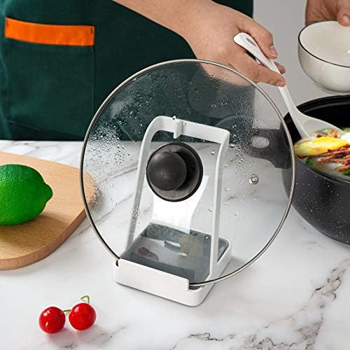 NiHome Versatile Pot Lid Ladle Holder Multipurpose Spatula Pad Book Cutting