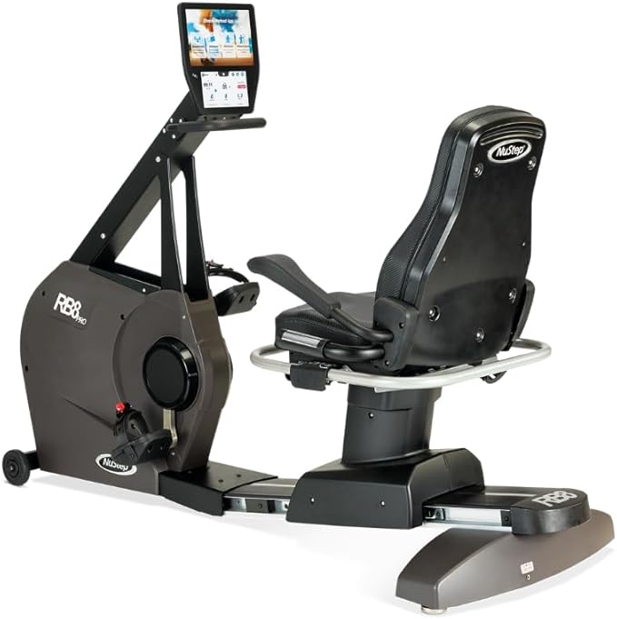 RB8MAX Recumbent Exercise Bike with Swivel Seat and Wellness App
