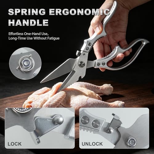 Heavy Duty Kitchen Shears for Food, Kitchen Scissors All Purpose, Stainless