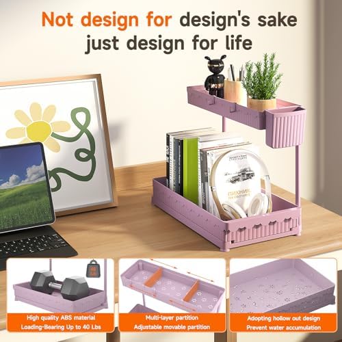Sevenblue 3-Pack 2-Tier L-Shaped Under Sink Organizers