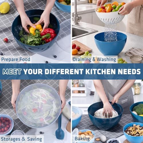 LUXEAR 15 Piece Mixing Bowls