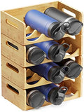 SpaceAid Bamboo Water Bottle Organizer