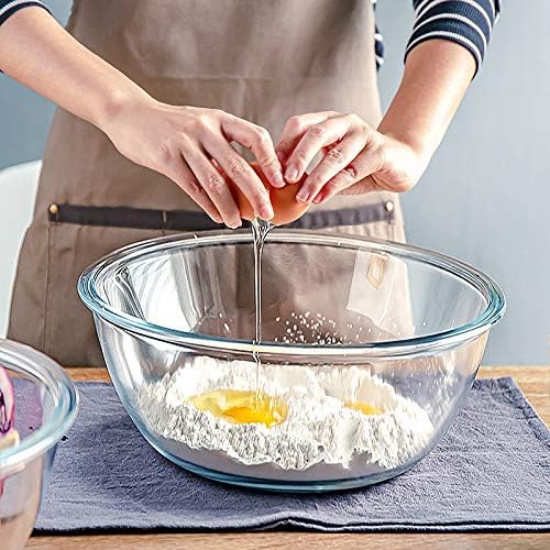 M MCIRCO 4 Packs Glass Mixing Bowls