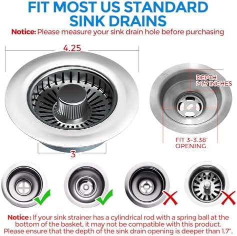 zaa Kitchen Sink Drain Strainer