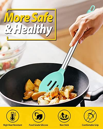 BUNDLEPRO Silicone Cooking Spoons