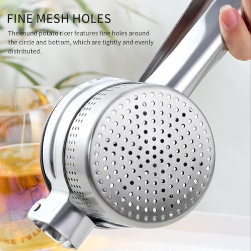 Stainless‑Steel Potato Ricer, Ergonomic Masher