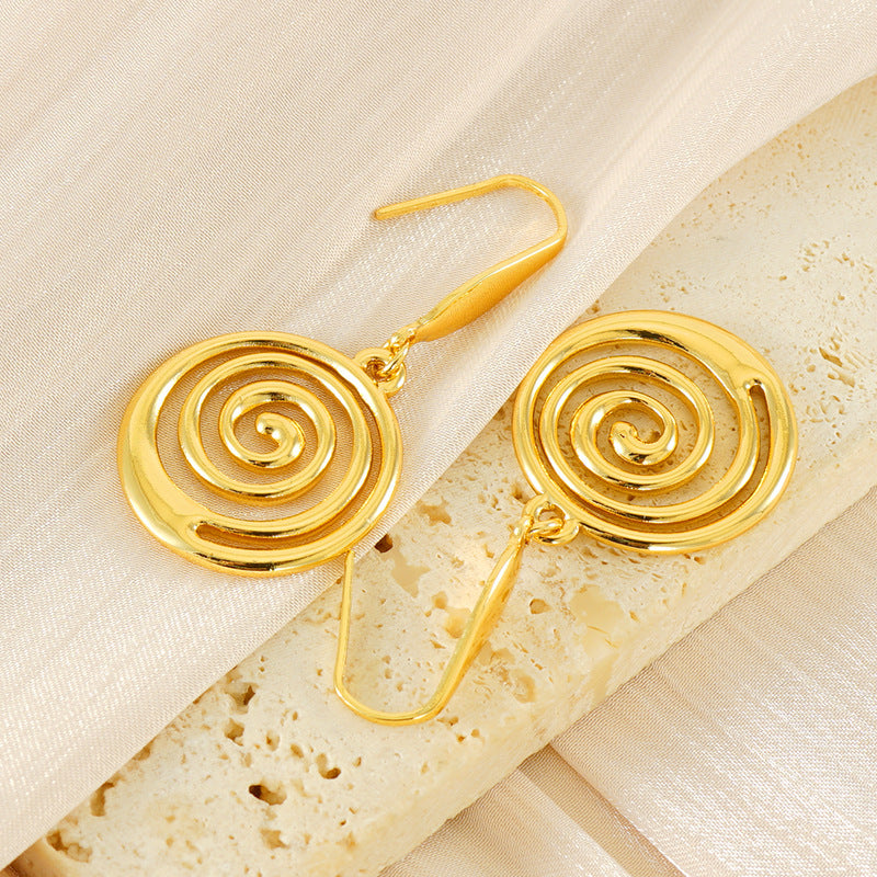 Niche Mosquito Coil Holder Stainless Steel Earrings