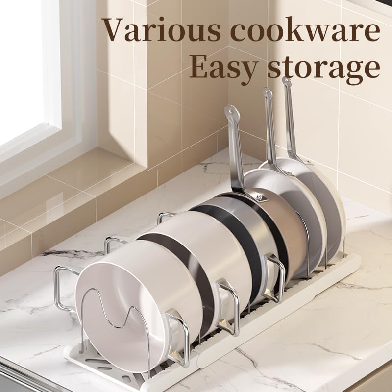 Pot Rack -Expandable Pan Organizer
