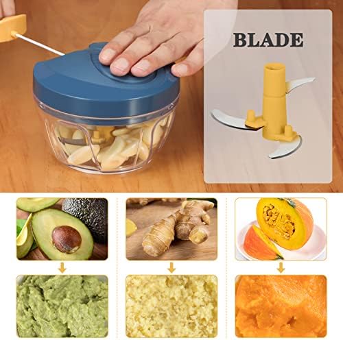 Cambom Manual Food Chopper Vegetable Cutter, Hand String Vegetable Chopper