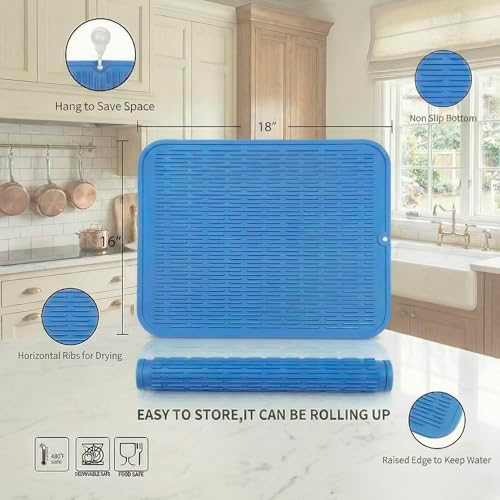 MicoYang Silicone Dish Drying Mat