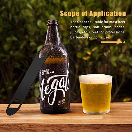 KTOJOY 4 PACK Stainless Steel Flat Bottle Opener, Beer Bottle Opener,