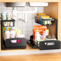 Under Kitchen Sink Organizer, Metal Pull Out Bathroom Organizers and Storage