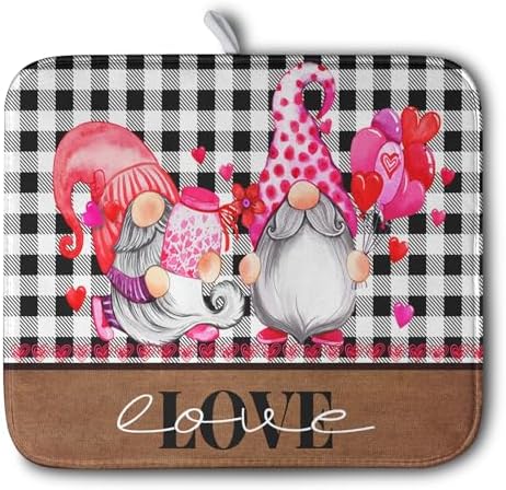 Valentine's Day Dish Drying Mats
