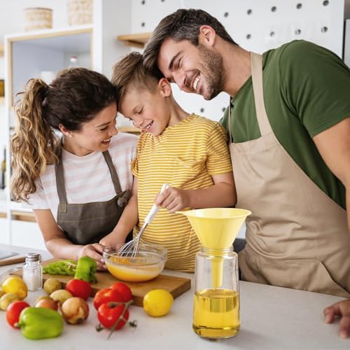 Plastic Kitchen Funnel Set of 3, Round Kitchen Funnels