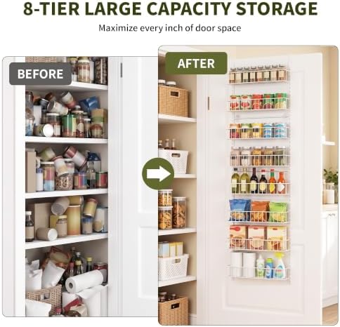 ElegantArray 8-Tier Pantry Door Organizer